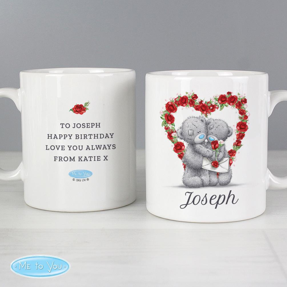 Personalised Me to You Bear Rose Heart Mug Extra Image 3